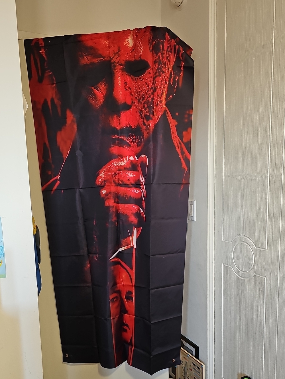 NWT Halloween Michael Myers Horror Fabric Door Hanging